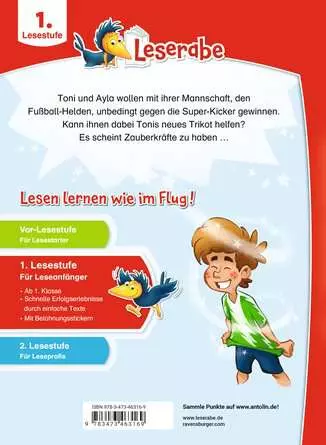 Leserabe - 1. Lesestufe: Tonis magisches Fußball-Trikot
