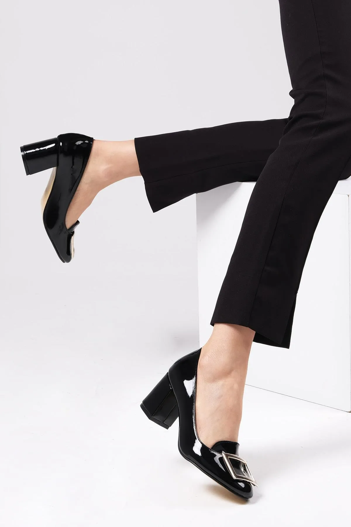Mio Gusto  Schwarze Damenschuhe mit Absatz