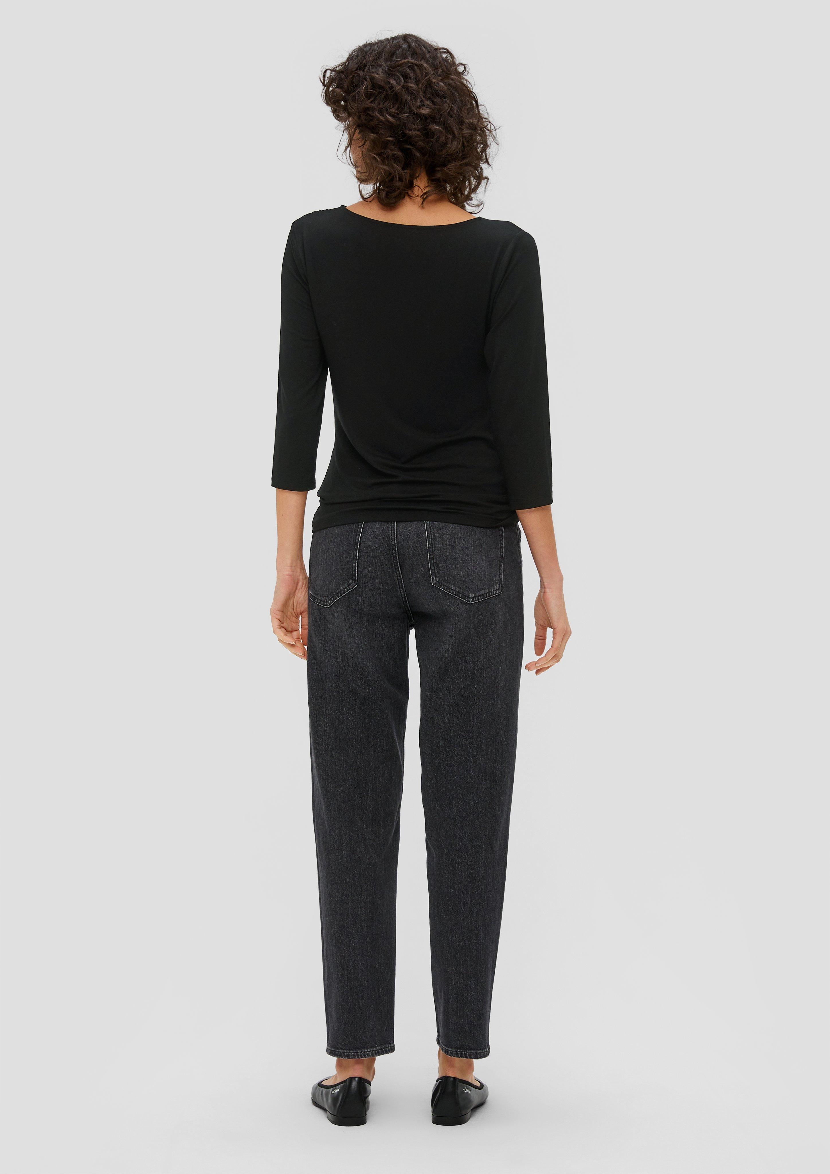Viskosestretch-Shirt mit Drapierung  2158930-9999