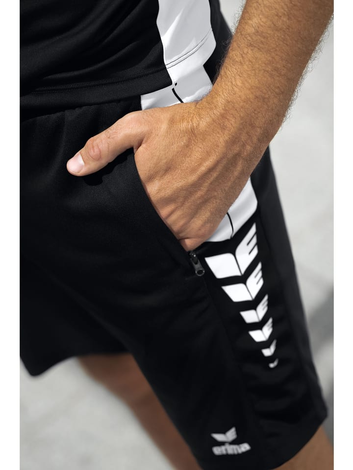 erima Six Wings Shorts in schwarz/weiss günstig kaufen