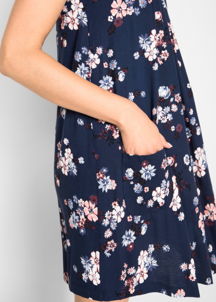 Kurzes Jerseykleid, Kurzarm