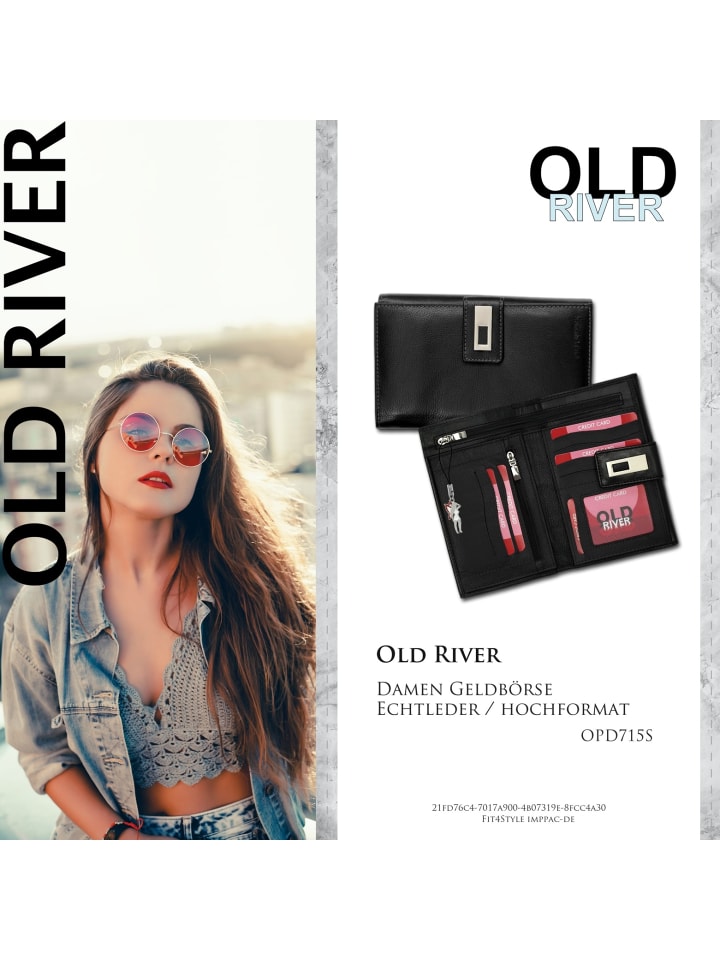 Old River Portemonnaie Leder Damen, Jugend Geldbörse günstig kaufen onesize