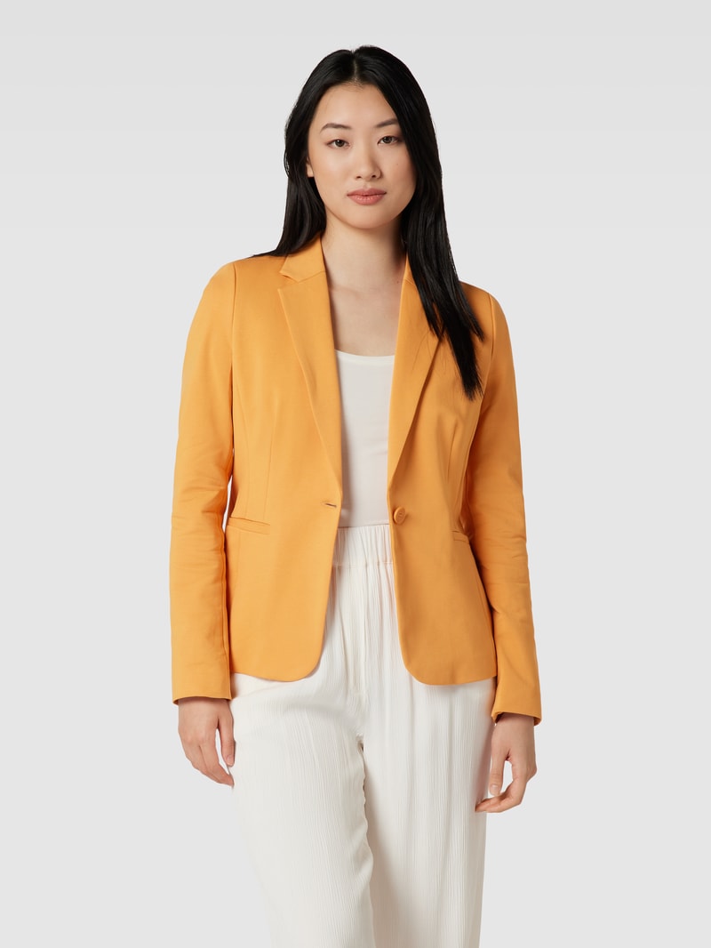 Blazer mit Knopfverschluss in orange