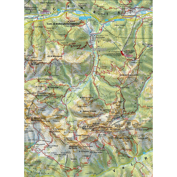 Julische Alpen 1 : 50 000. WK 141 - Straßenkarte