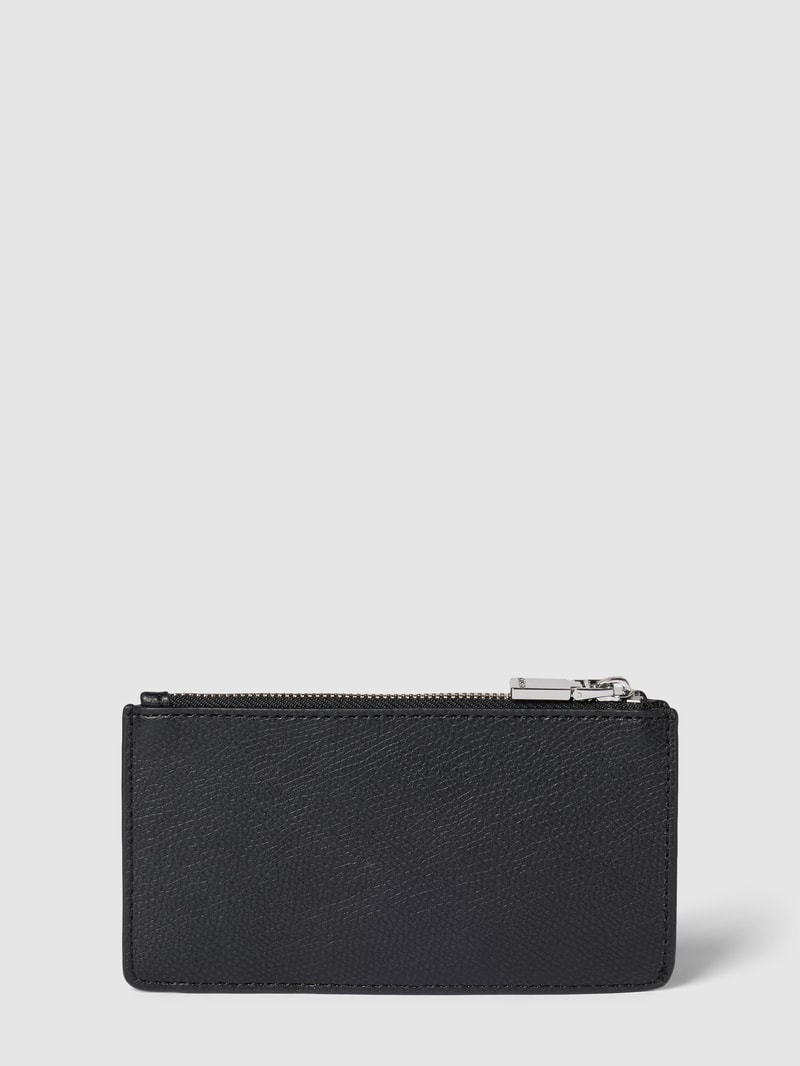 Kartenetui mit Label-Detail Modell 'Chris' in schwarz