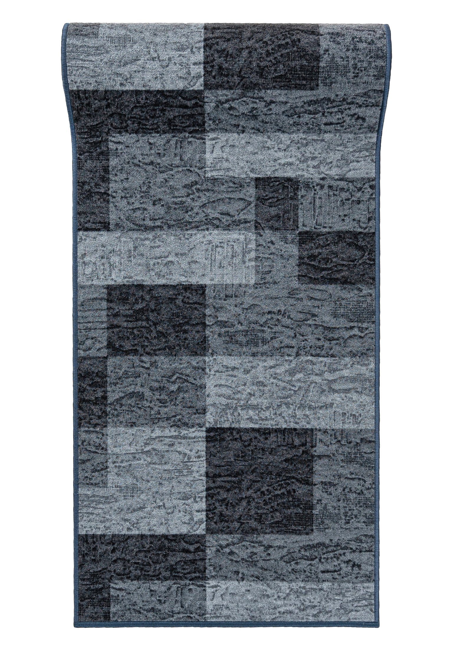 Läufer Läufer Teppichläufer Brücke - Vorzimmer Küche - Grau, Mazovia, 67 x 200 cm, Kurzflor, Rutschfest, Meterware, Verschiedene Größen