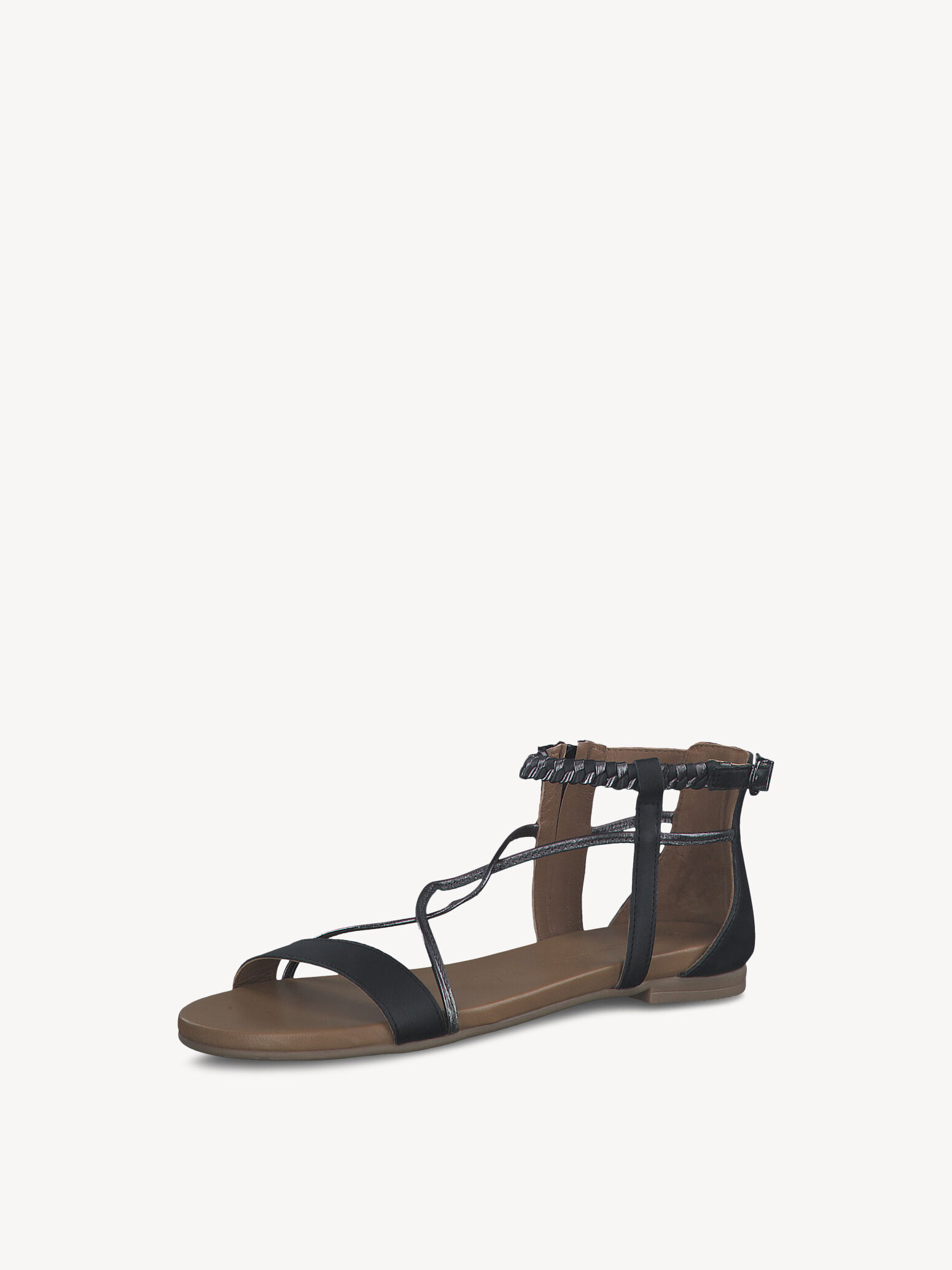 Sandale en cuir - noir
