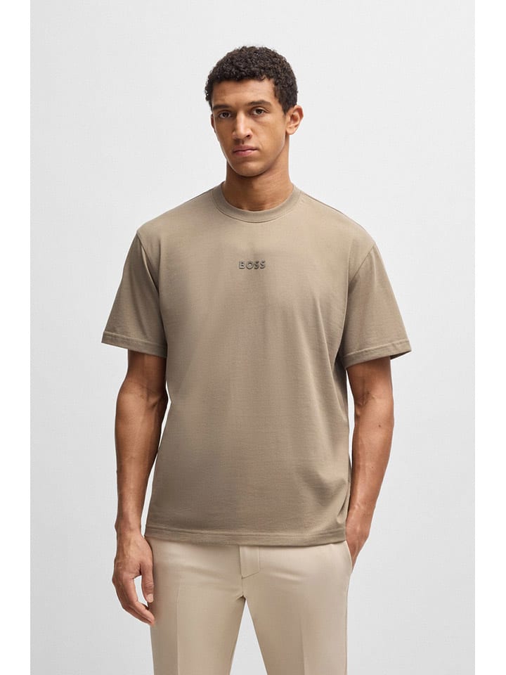 BOSS GREEN Shirt in Hellbraun günstig kaufen
