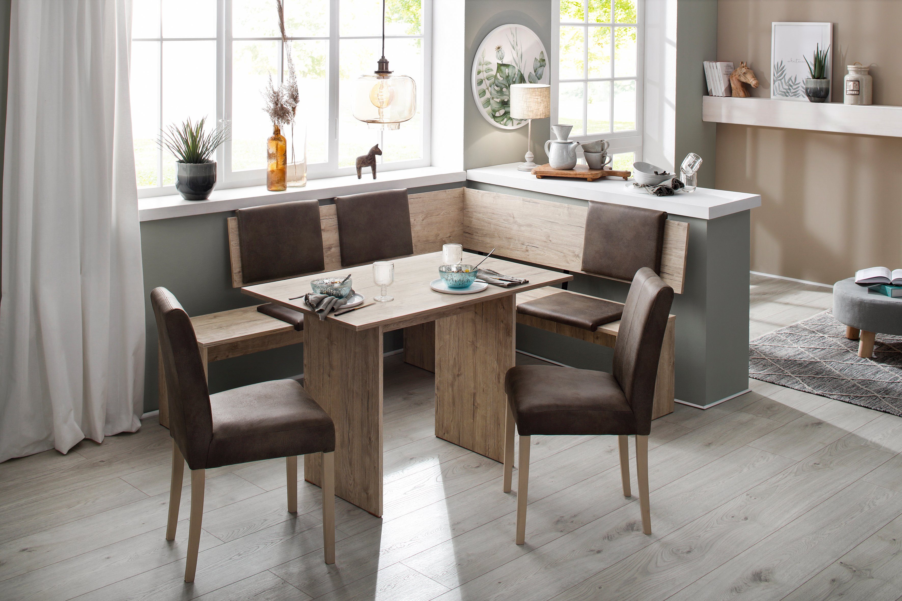 Home affaire Eckbankgruppe Essen, (Set, 4-tlg)