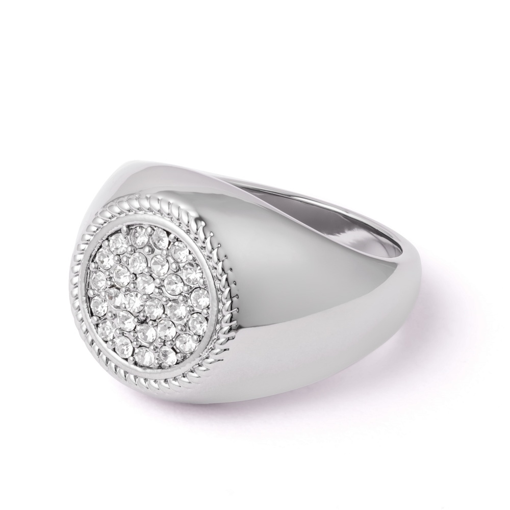 Pippa&Jean Bague tendance Laiton Verre en Argent Bague