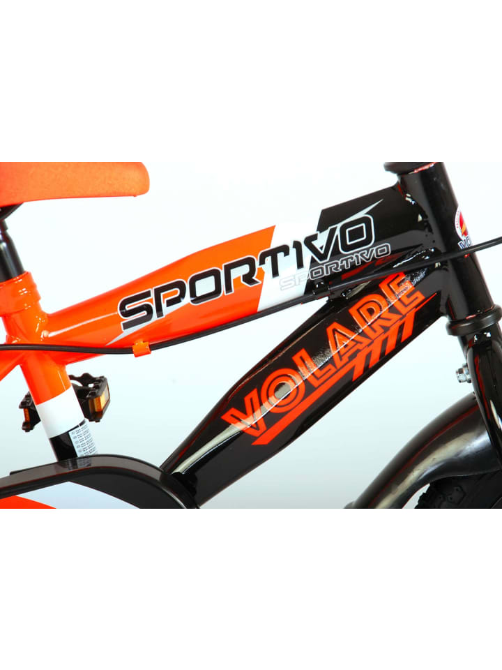 Volare Kinderfahrrad Sportivo Jungen 12 Zoll Kinderrad Neon Orange Schwarz 3 Jahre günstig kaufen onesize