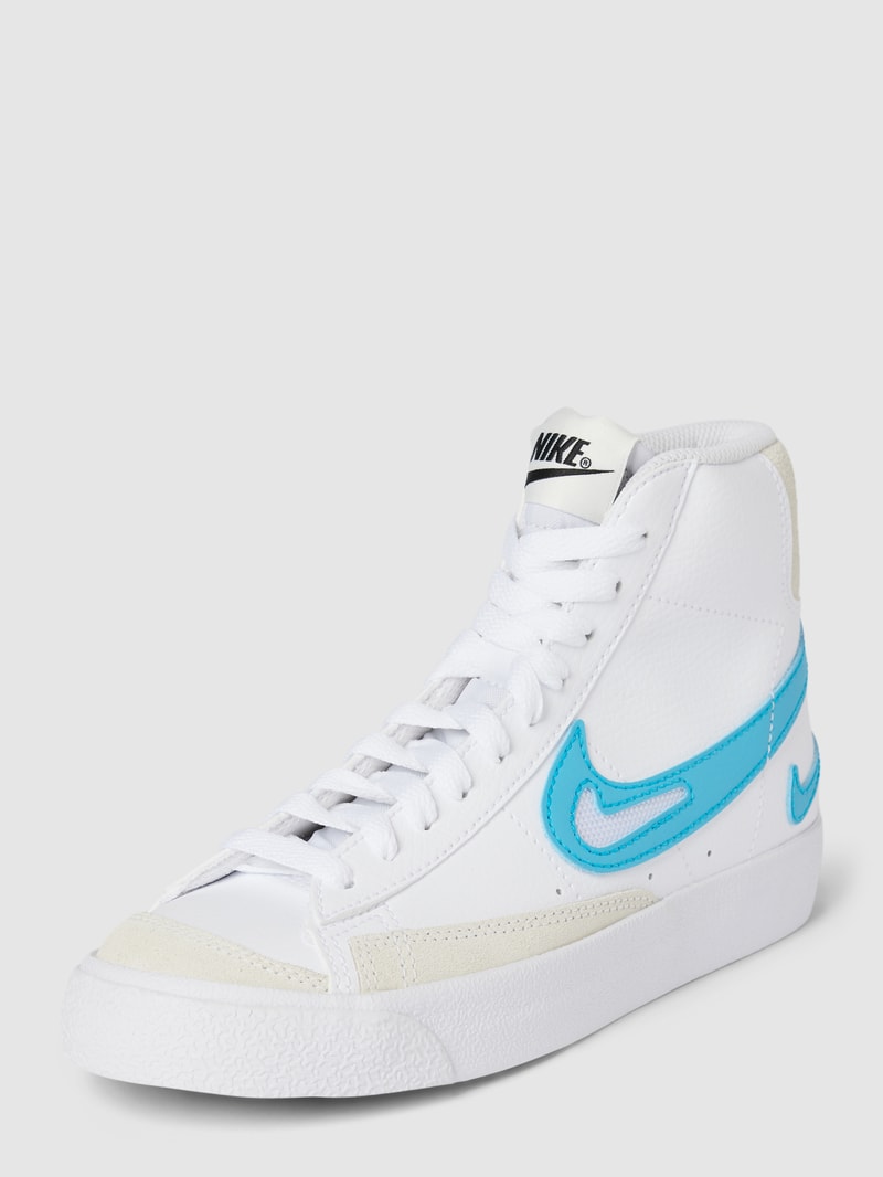 High-Top-Sneaker mit Label-Details Modell 'BLAZER' in weiß