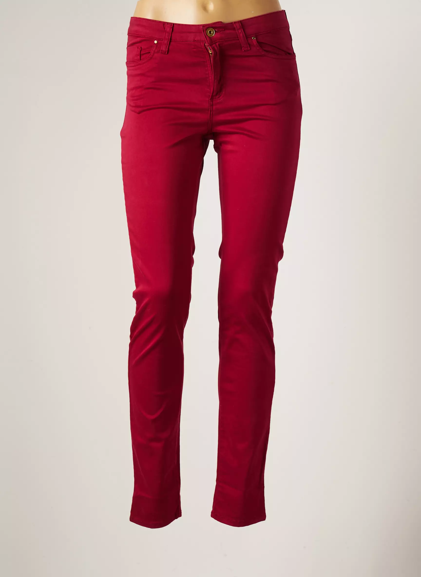 Lcdn Pantalons Slim Femme couleur violet