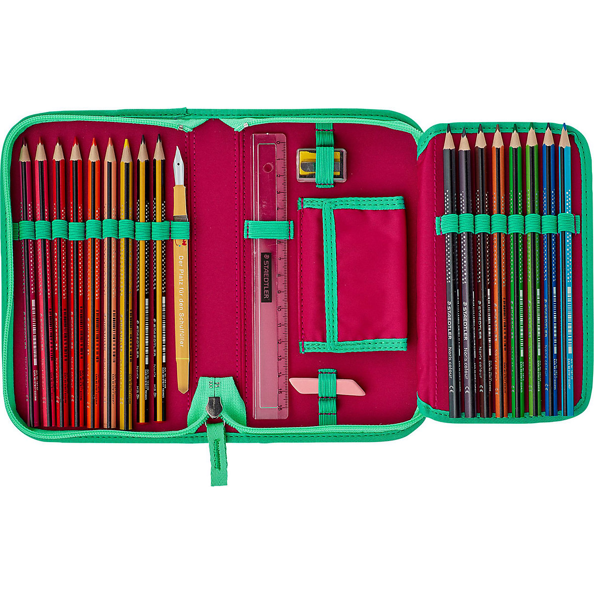 Schulrucksackset ErgoFlex MAX Peppermint Pony, 5-tlg., inkl. Wechselbuttons (2023)