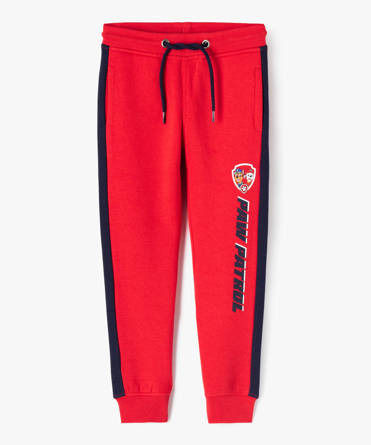 Pantalon de jogging avec bandes contrastantes Garçon - Pat ... rouge | GEMO