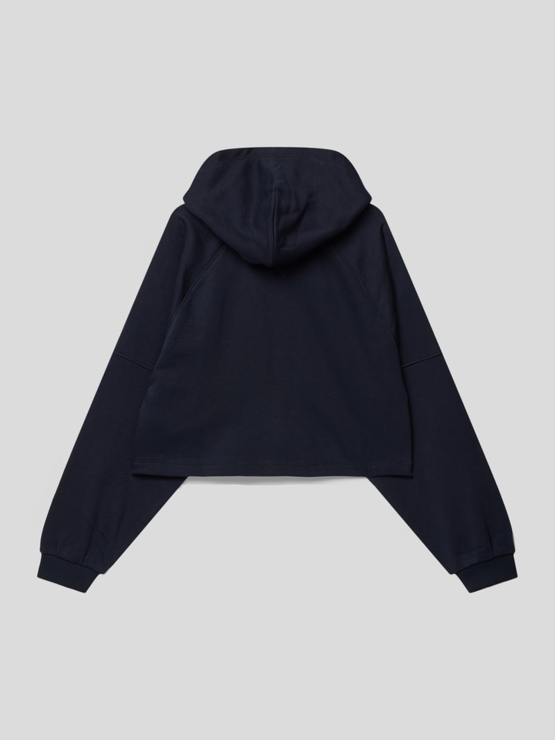 Hoodie mit Label-Print Modell 'MONOTYPE' in marineblau