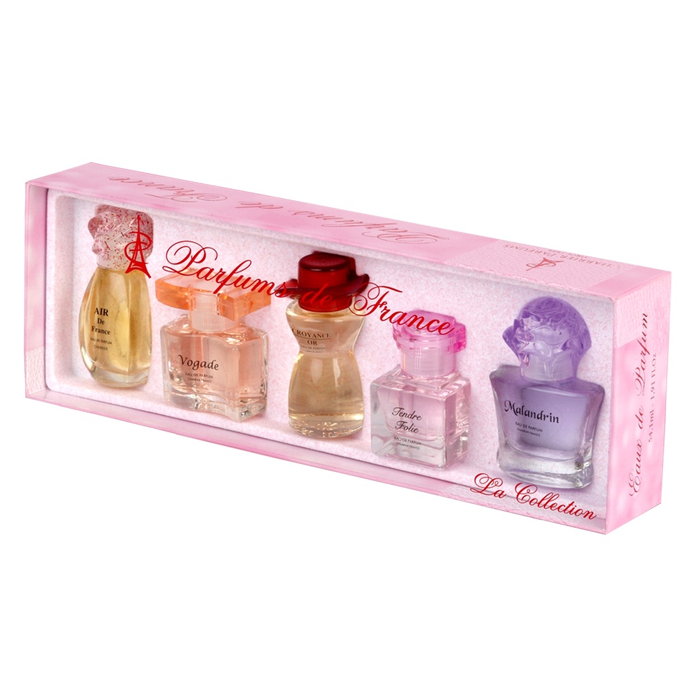 Charrier PARFUMS DE FRANCE COLLECTION Coffret de 5 miniatures d'Eaux de Parfum
