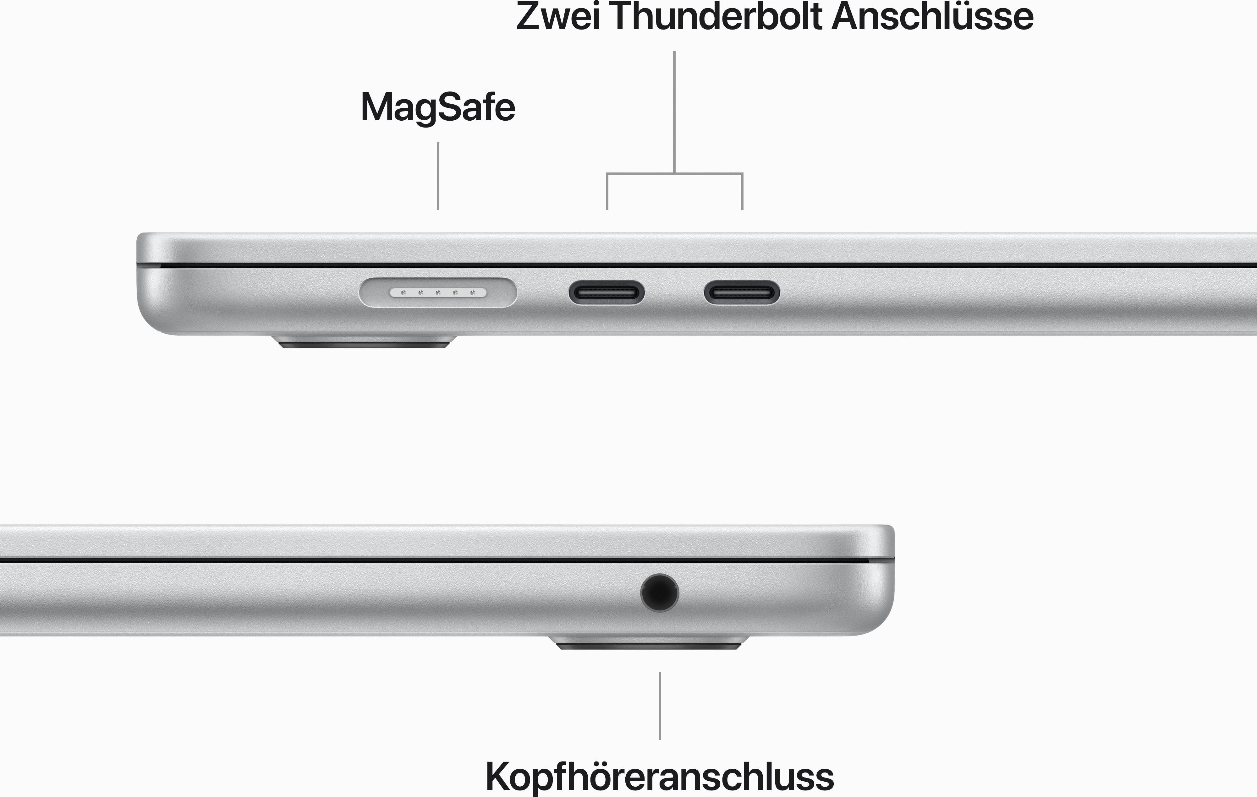 Apple MacBook Air Notebook (38,91 cm/15,3 Zoll, Apple M2, 10-Core GPU, 512 GB SSD)