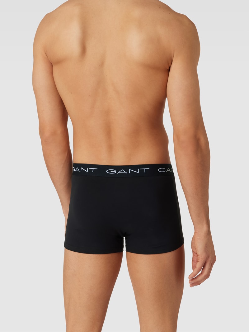 Trunks mit Logo-Stitching im 3er-Pack in schwarz