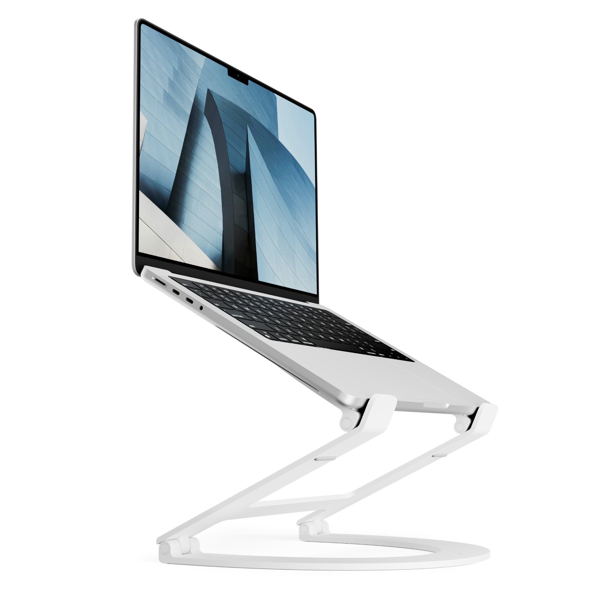 Twelve South Curve Flex - justierbarer Aluminum Stand für MacBook, Notebooks Laptop-Ständer, (Universal bis 22 Zoll)