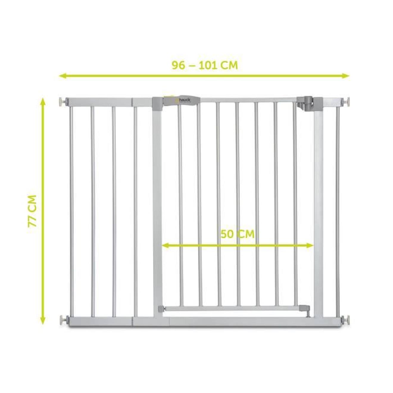 HAUCK Barrière de sécurité enfant Stop'n Safe 2 + extension 21 cm