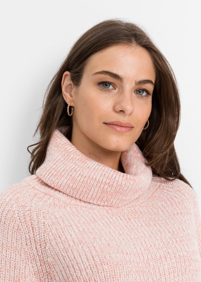 Rollkragenpullover mit Farbverlauf