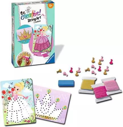 String Art Prinzessin - Bastelset für Kinder ab 6 Jahren