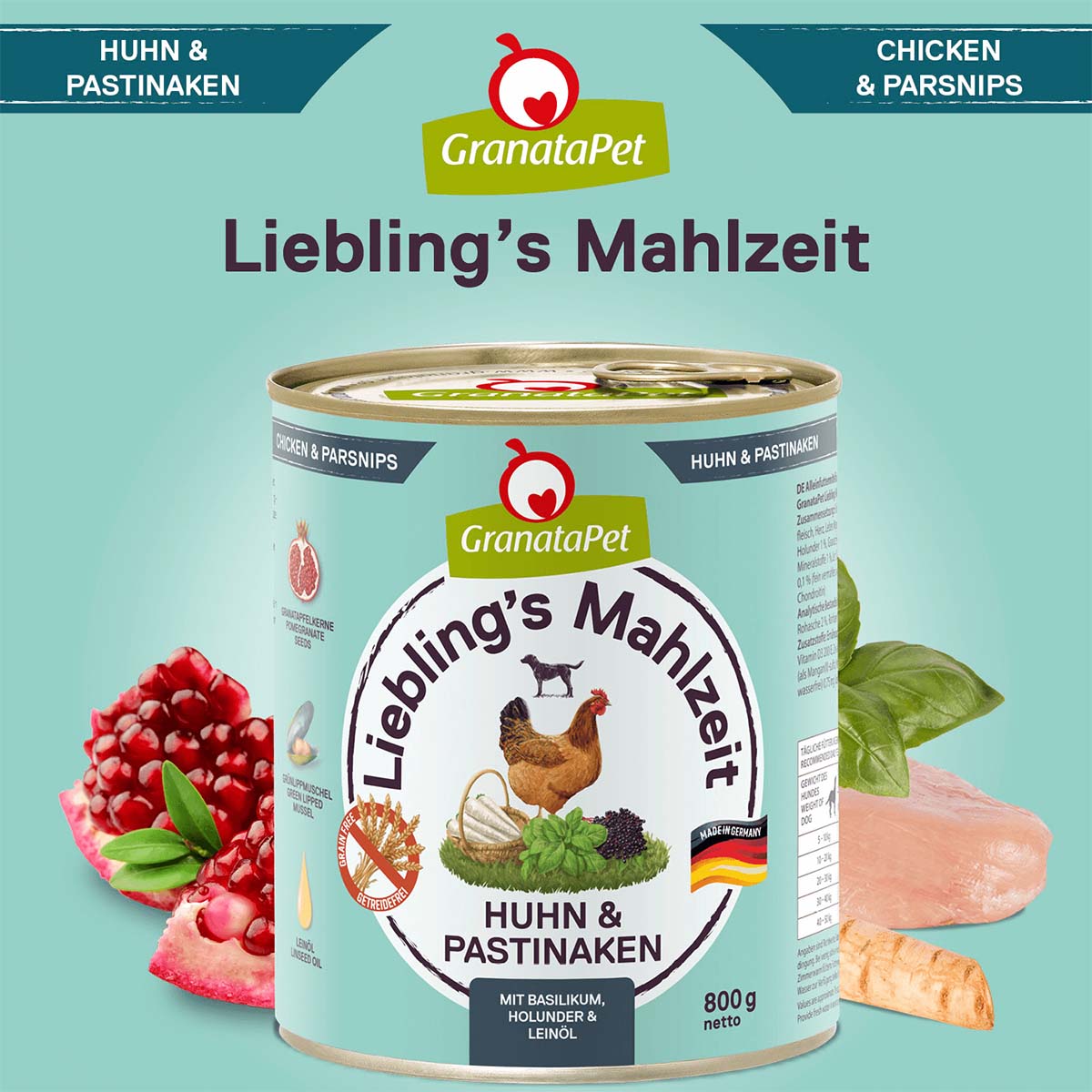 GranataPet Liebling's Mahlzeit Huhn und Pastinaken bei ZooRoyal