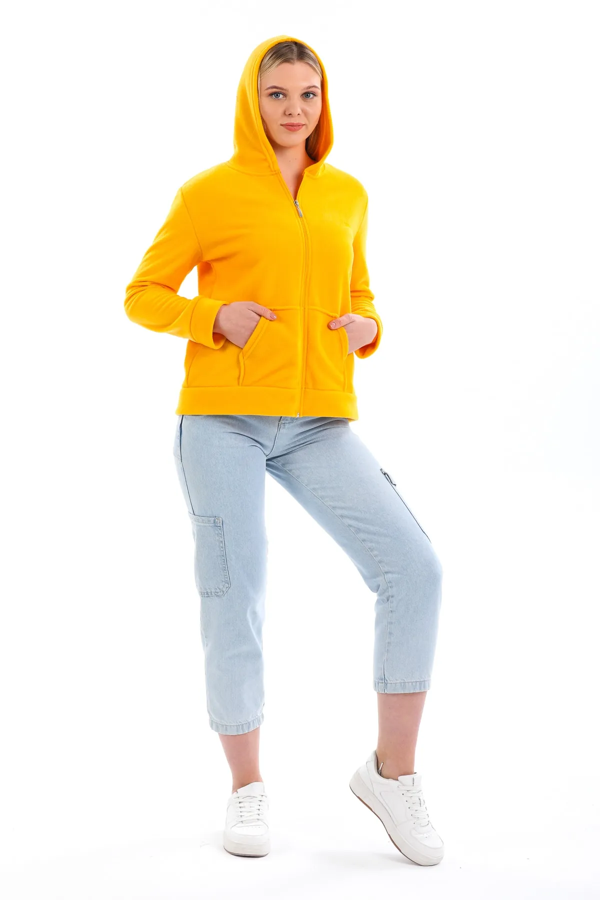 Slazenger  Sofal I Damen Fleece-Sweatshirt Gelb