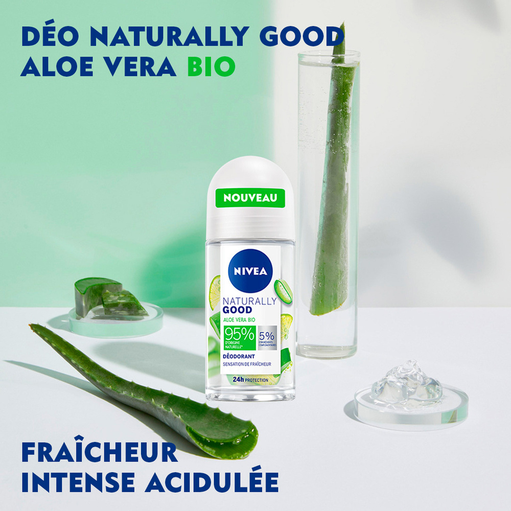 nivea NATURALLY GOOD - Bille Aloe Vera Bio Déodorant femme