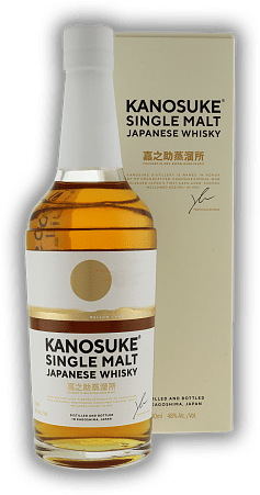 Kanosuke Japanese Single Malt Whisky Kanosuke Japanese Single Malt Whisky Die erste Abfüllung der Core Range - ersehnt und exotisch. 0,7	 Liter - Vol 48%