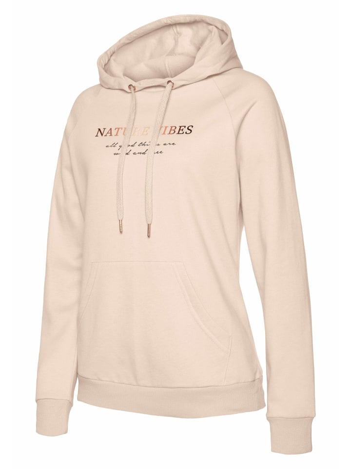 LASCANA Hoodie in nougat günstig kaufen