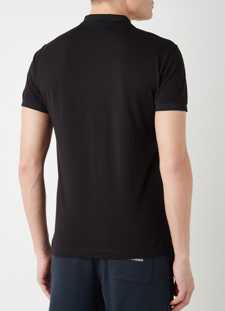 Tricou polo clasic Emporio Armani cu logo
