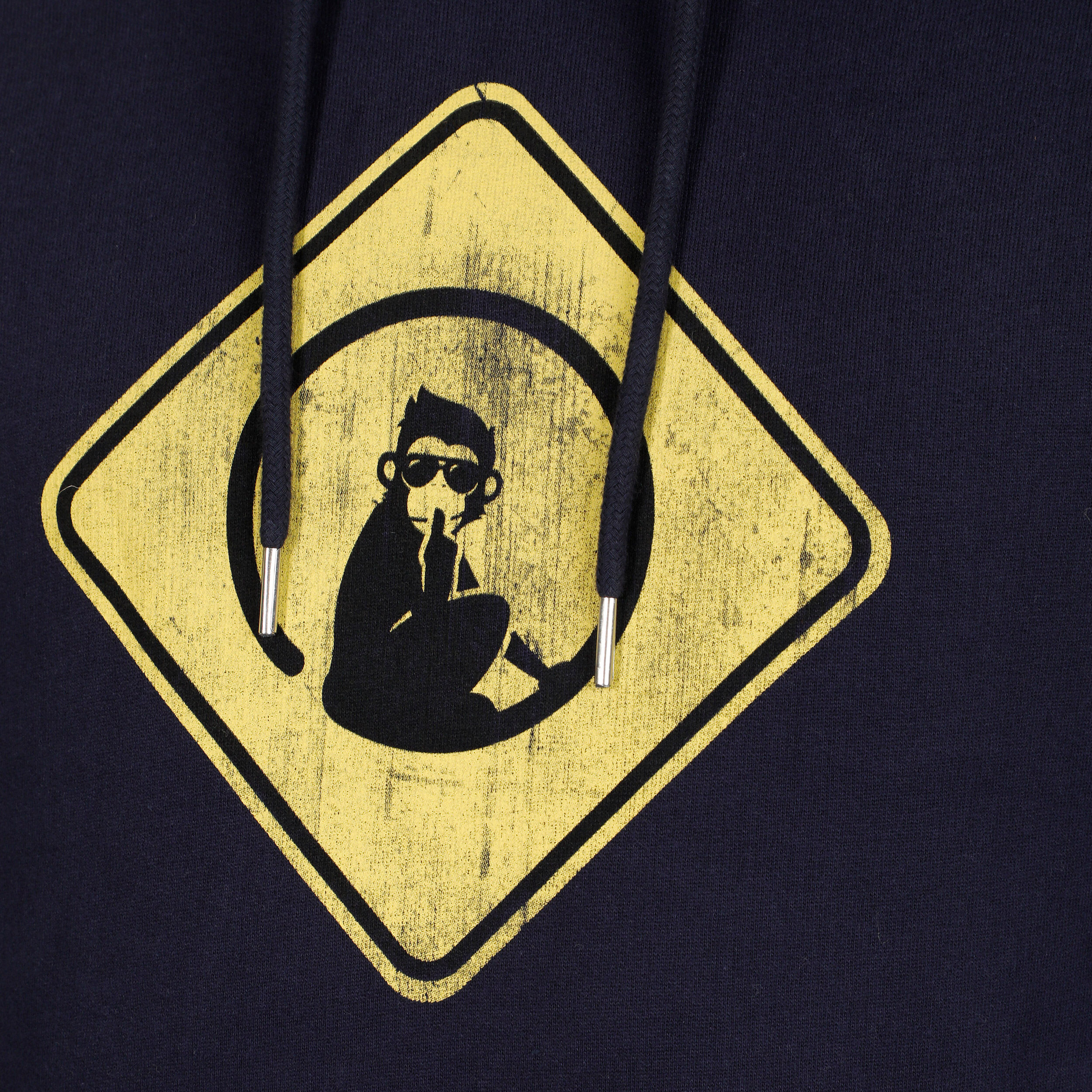 Australia Road Sign Hoody Herren - Dunkelblau, Gelb