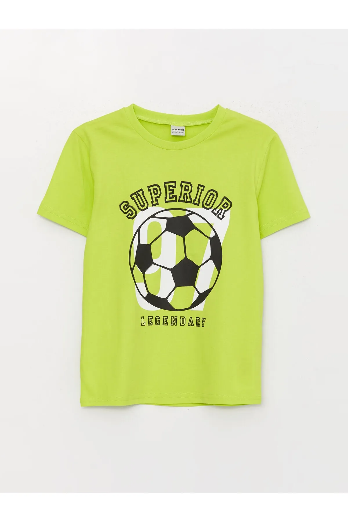 LC Waikiki  Bedrucktes, kurzärmliges Jungen-T-Shirt mit Rundhalsausschnitt