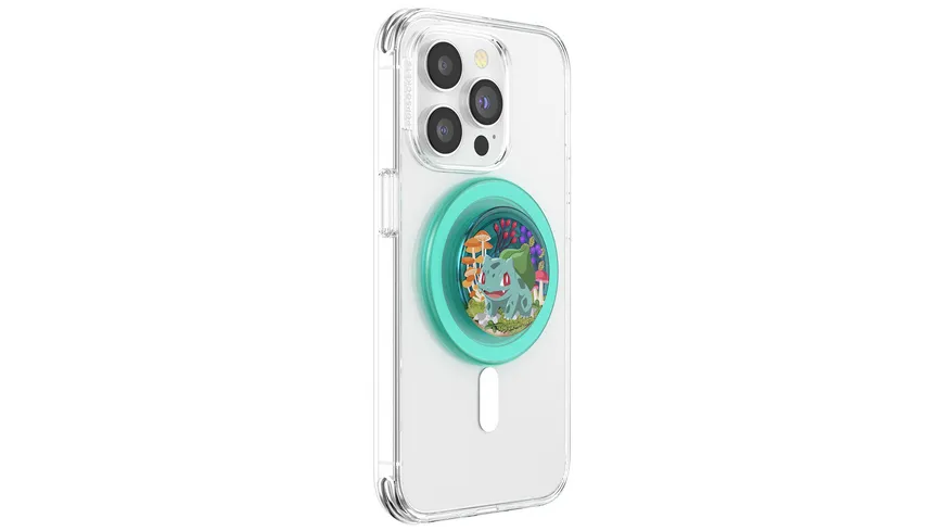 PopGrip Premium  für MagSafe rund - ausziehbarer Handy-Griff Handyhalter -  Bulbasaur Mint