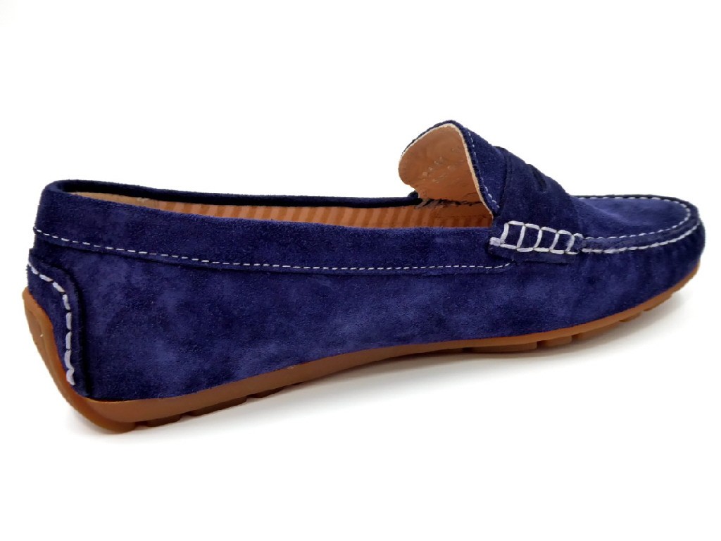 SIOUX Sportliche Slipper blau