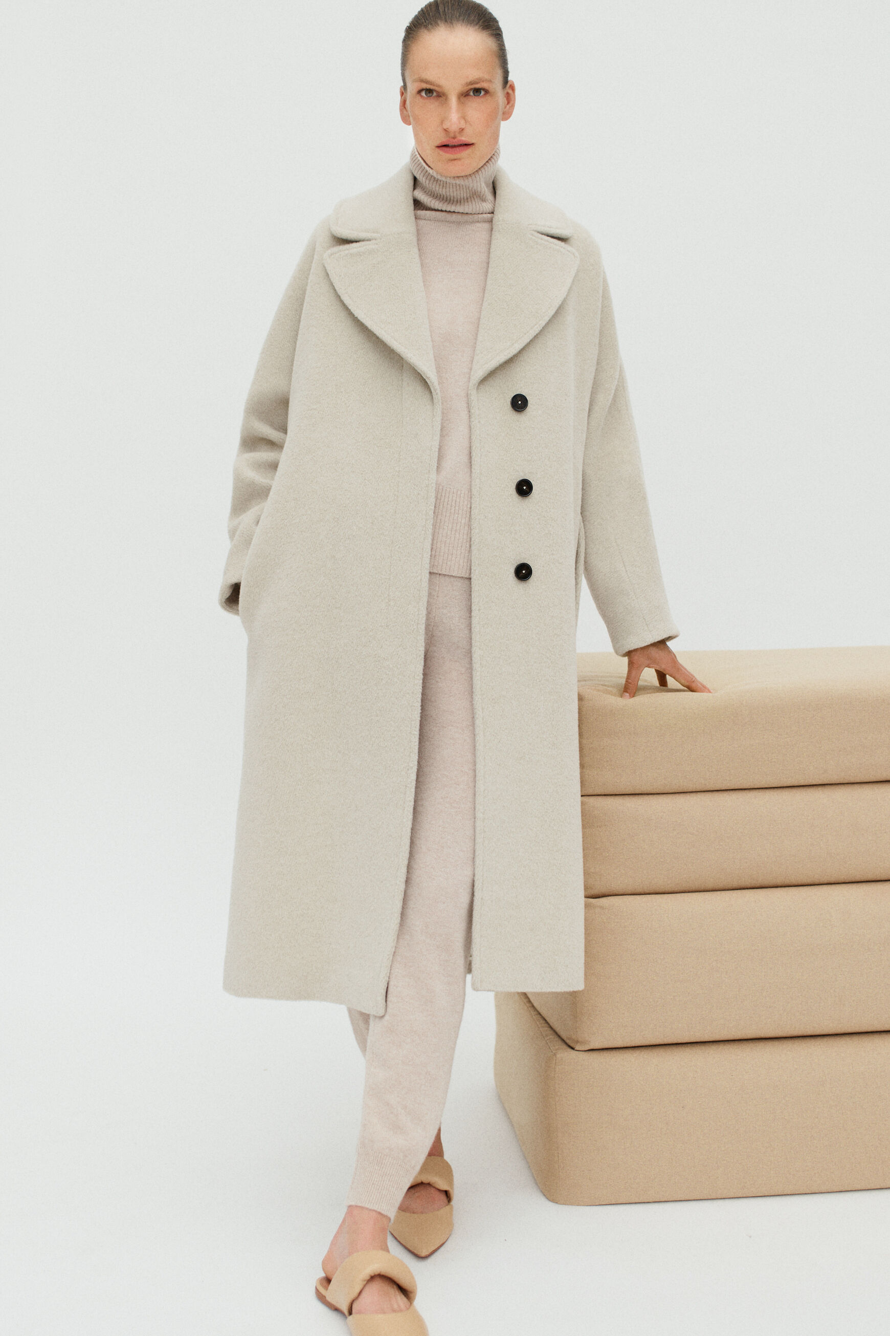 pantalon gaetan beige femme