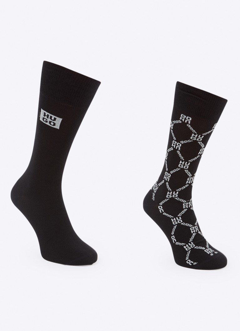 Șosete cu logo HUGO BOSS, set de 2 în ambalaj cadou