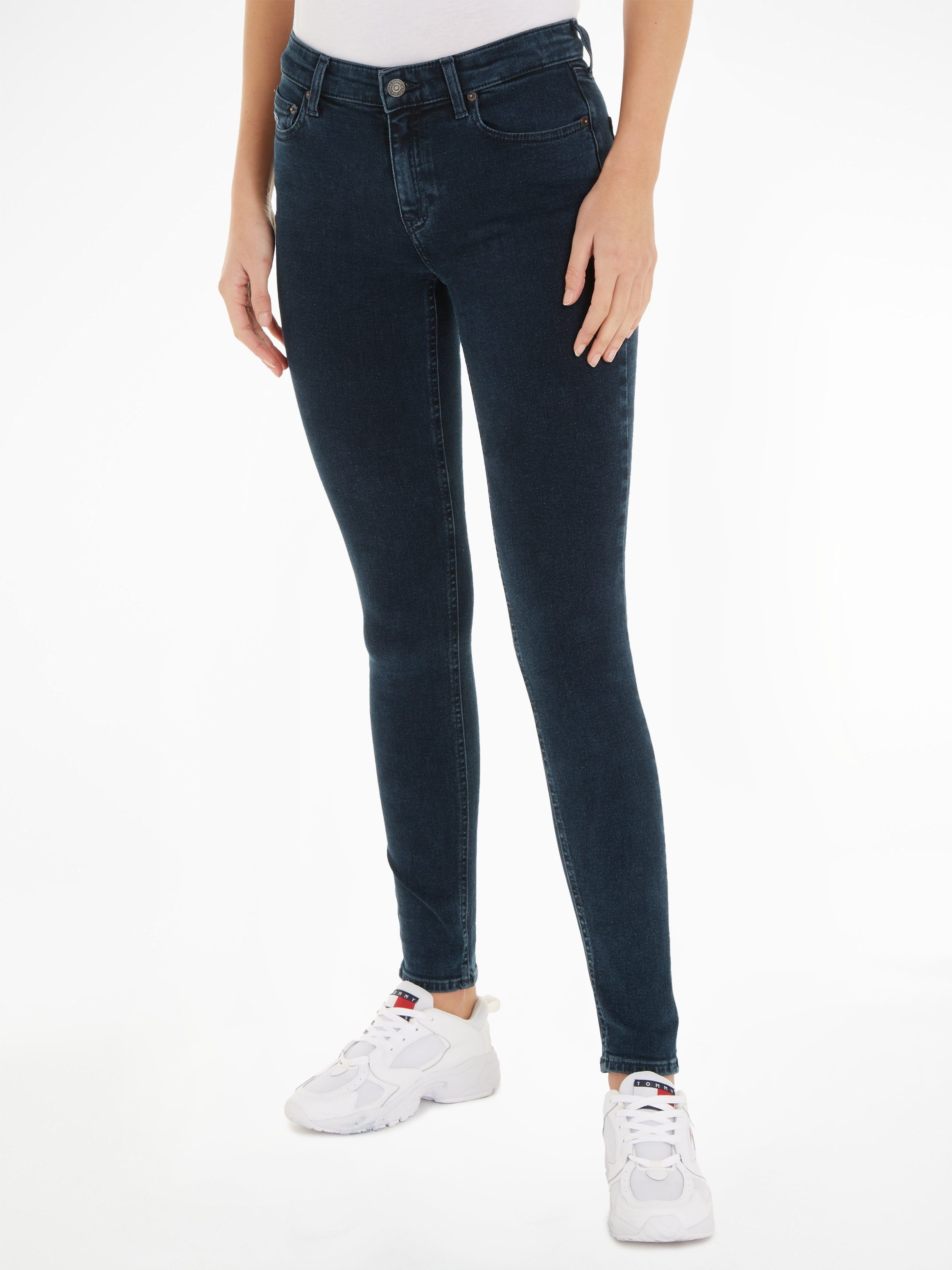 Tommy Jeans Skinny-fit-Jeans mit dezenten Label-Applikationen