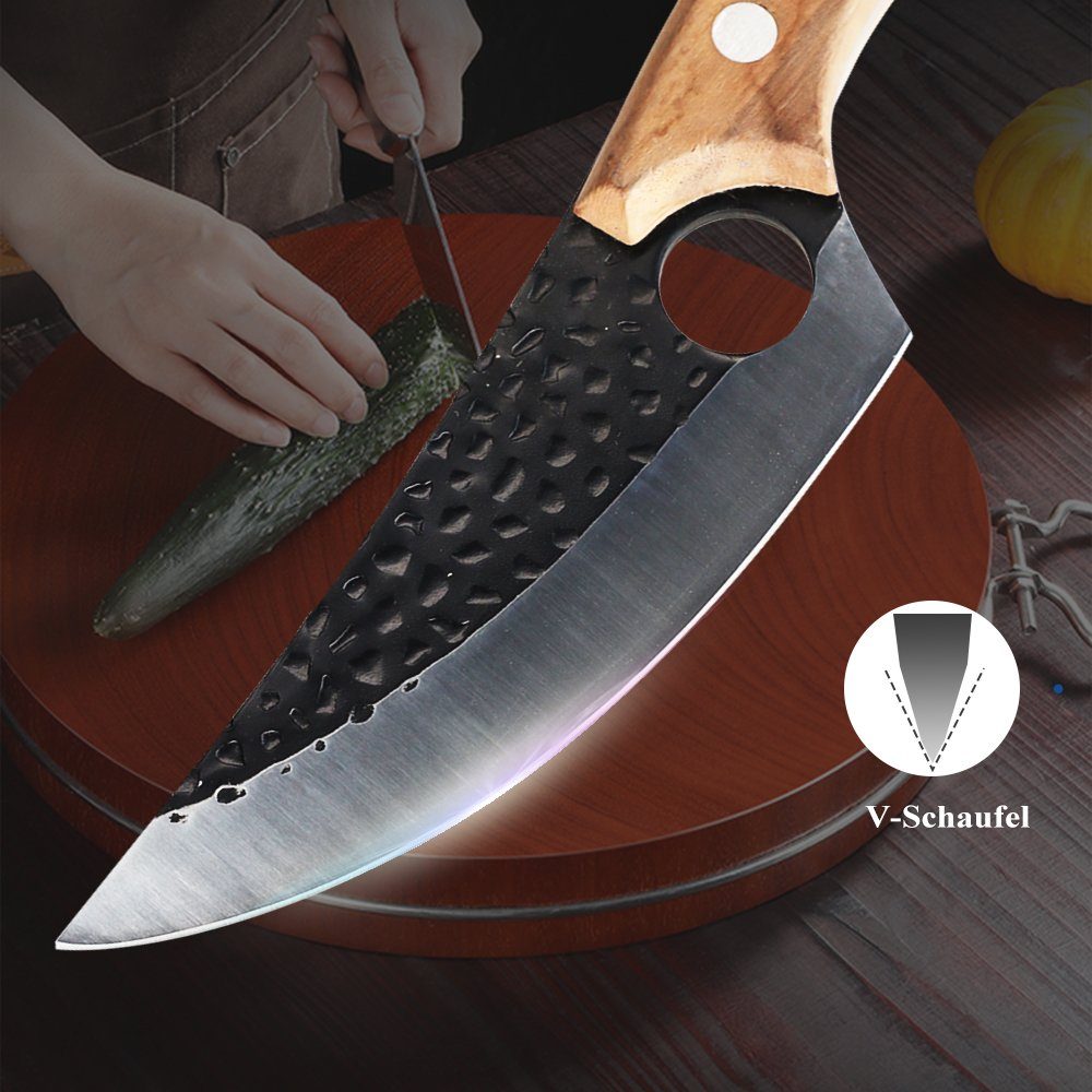MDHAND Allzweckmesser Professionelles Küchenmesser Ausbeinmesser, 27CM