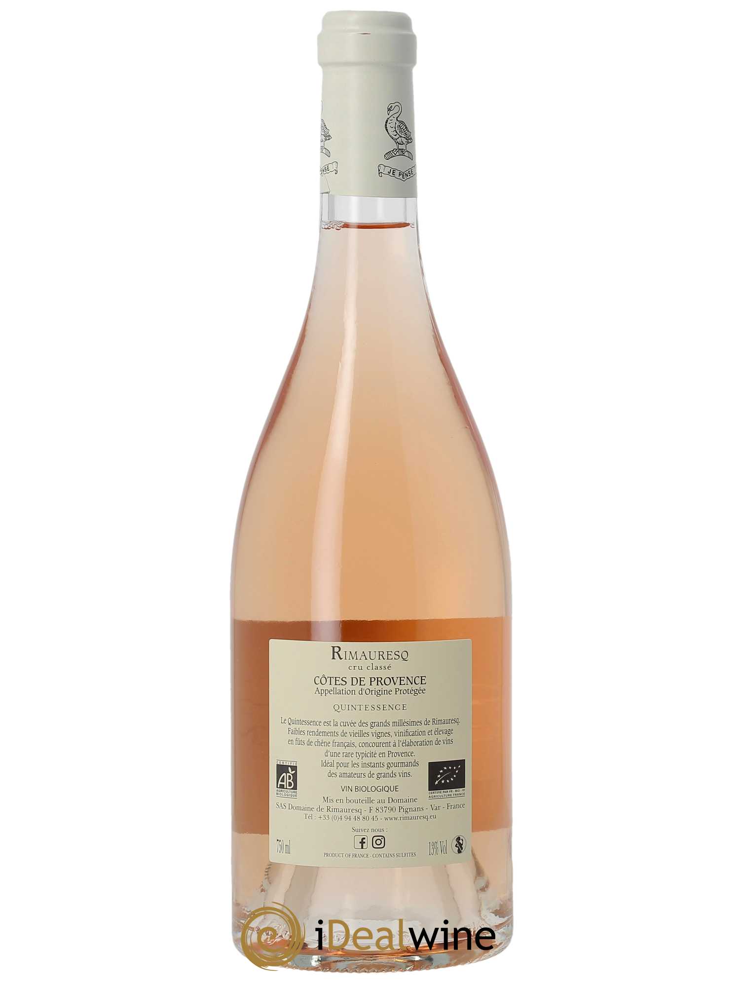 Côtes de Provence Rimauresq Quintessence  2022 - Lot de 1 Bouteille