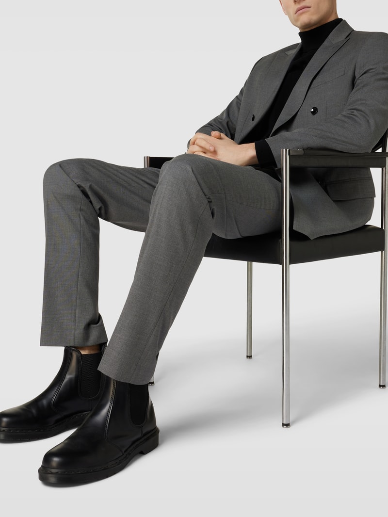 Slim Fit Anzughose mit Eingrifftaschen Modell 'boston' in anthrazit