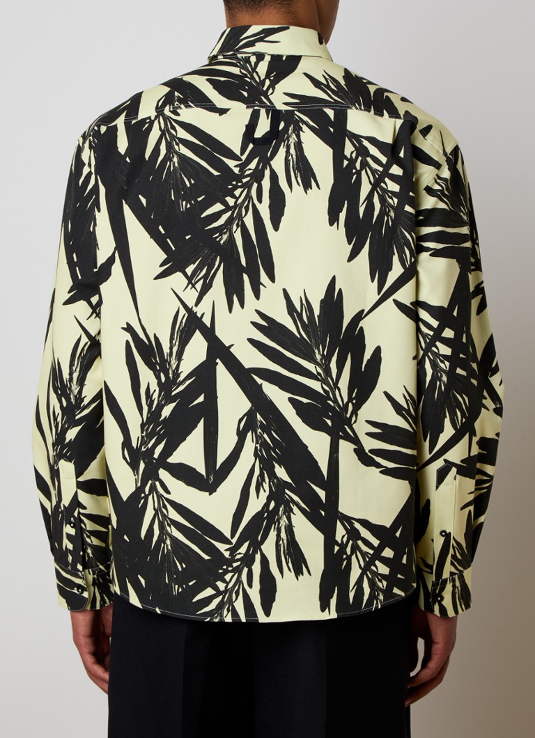 Camisa Jacquemus de corte regular com estampa de folhas.