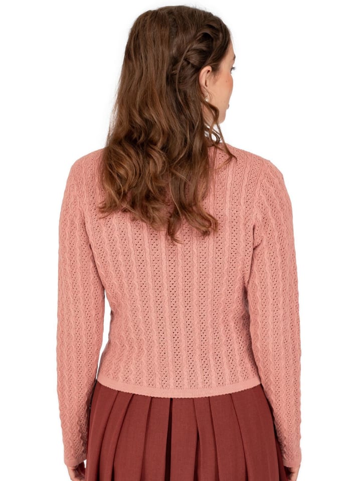 OS-Trachten Strickjacke 457000-7019 in rosa günstig kaufen