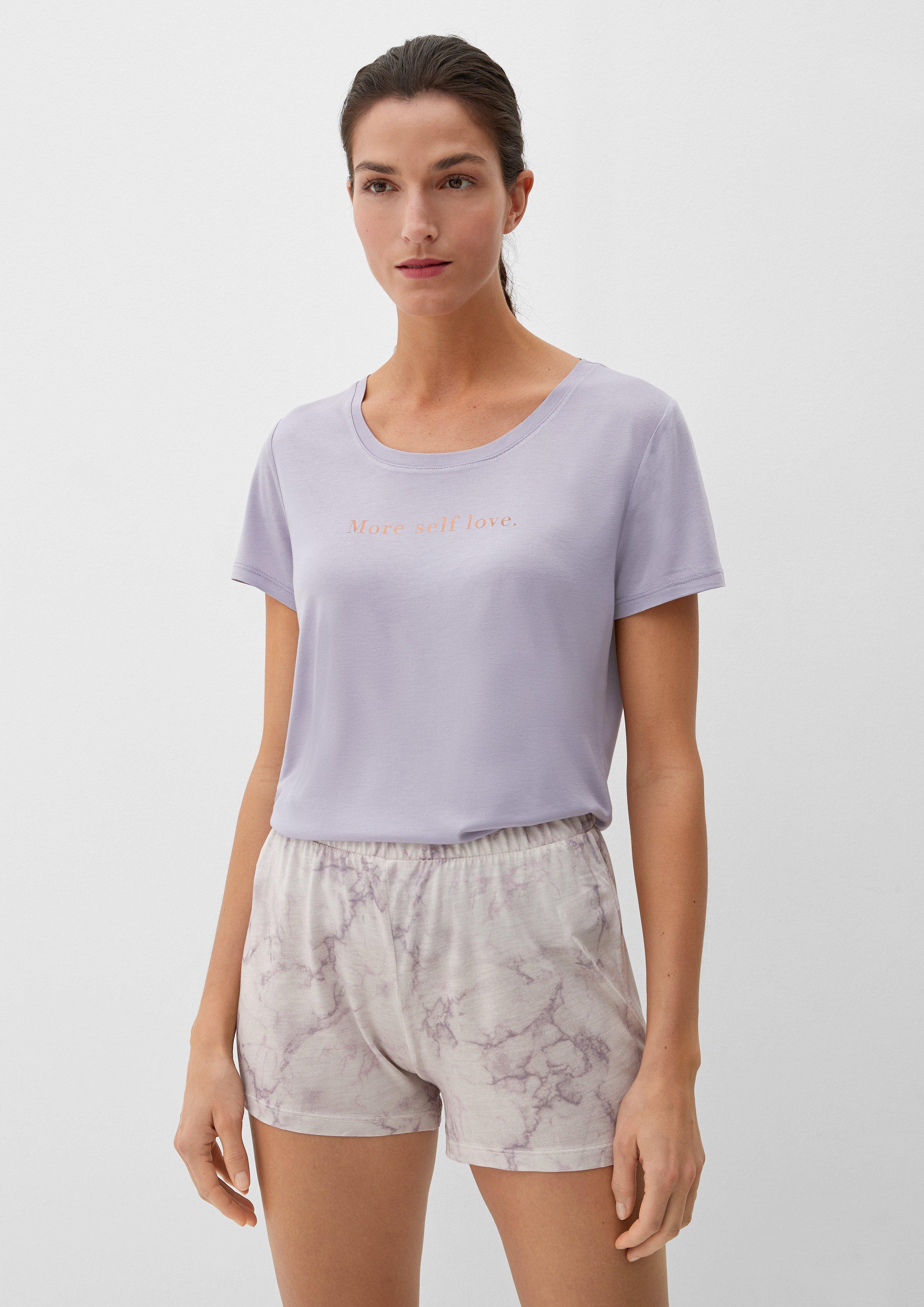 Pyjama mit Schriftprint  6006010-10W3