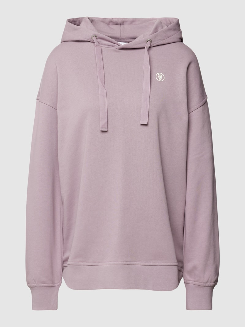 Hoodie mit Logo-Print in mauve