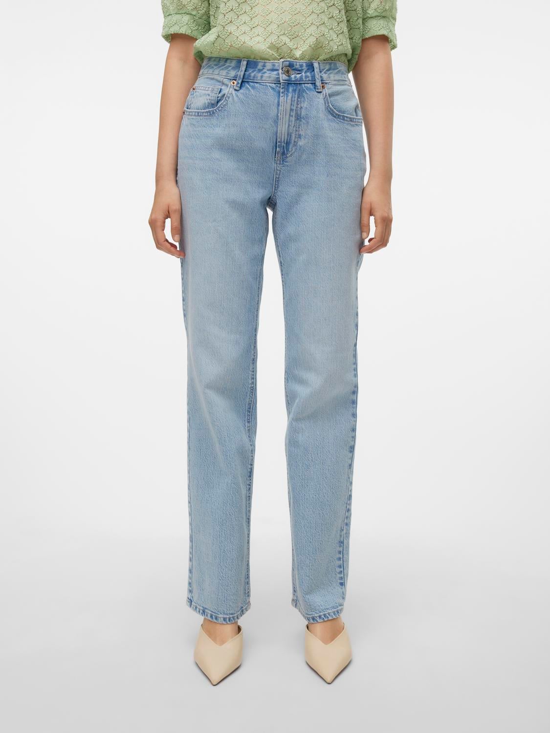 VMTESSA Hohe Taille Gerade geschnitten Jeans