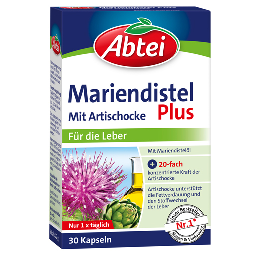 ABTEI Mariendistel Plus Kaps.m.Artischocke TF  30 St  Kapseln