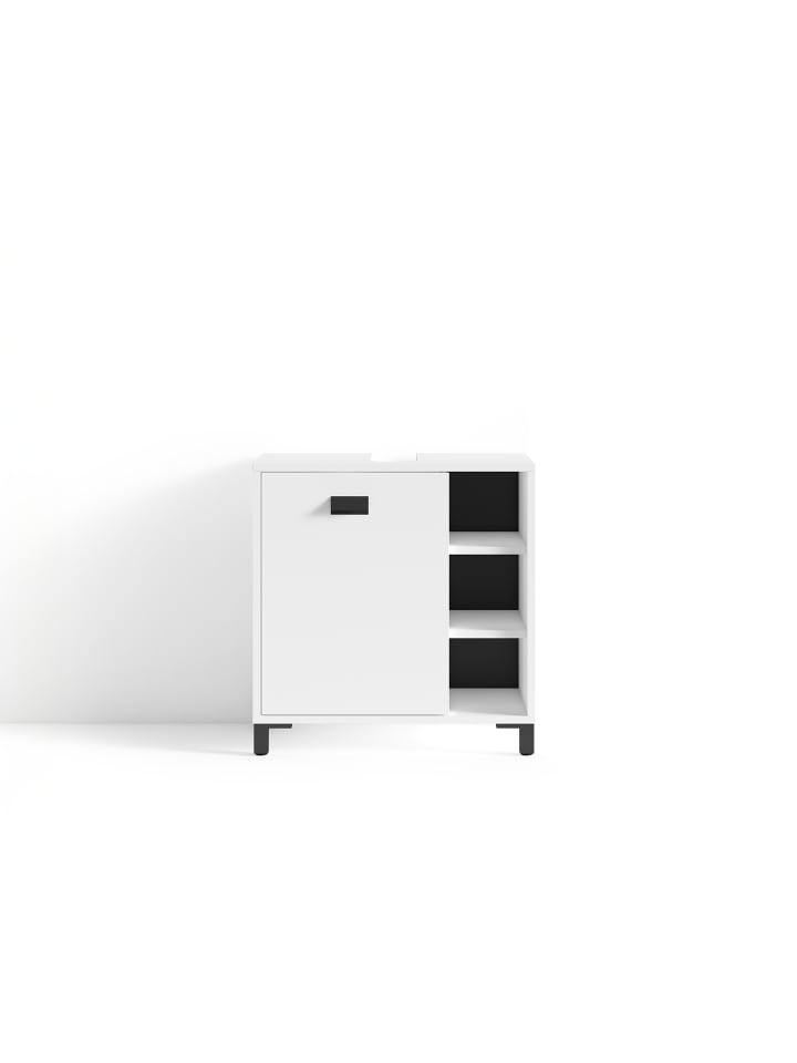 byLiving Waschbeckenunterschrank Wellness in Weiß - (B) 60 x (H) 62 x (T) 34 cm günstig kaufen onesize
